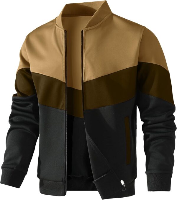 men Lightweight Jacket Casual Bomber Jacket Color  Varsity Coat