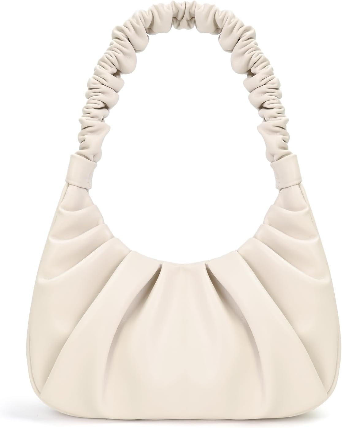 Shoulder Handbag for Women Fashion Ruched Shoulder Hand Purse Clutch Hobo Bag Trendy Purse for Lady